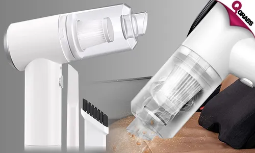 Cordless Mini Vacuum Cleaner with LED Light!
